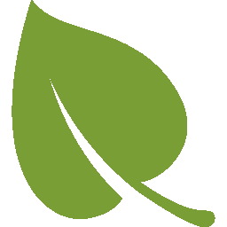 Icône de feuille verte